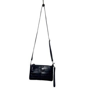 Befen Leather Crocodile Wristlet Envelope Purse Small Crossbody Bags for Women